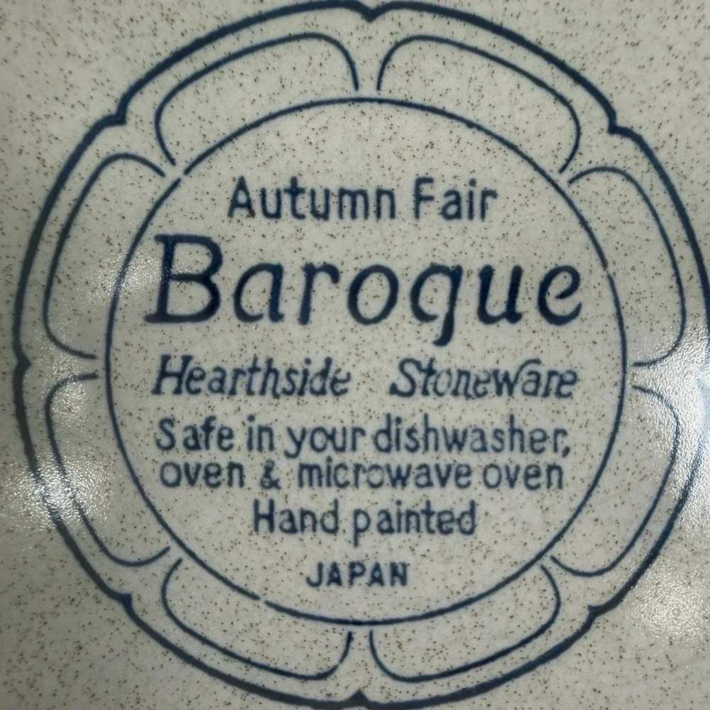 Baroque Autumn Fair Hearthside Stoneware 10.5